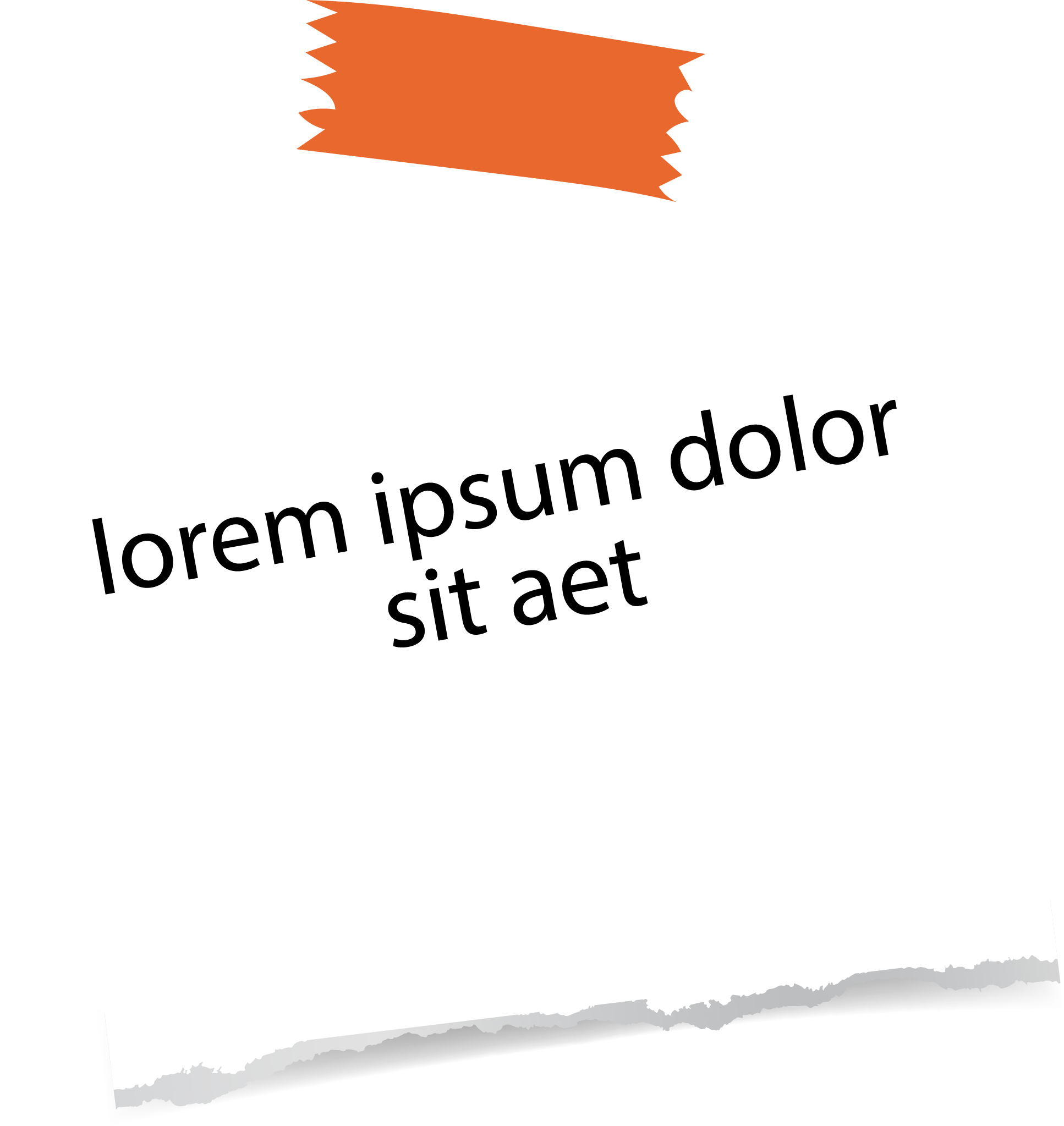 Handwritten note taped to the page